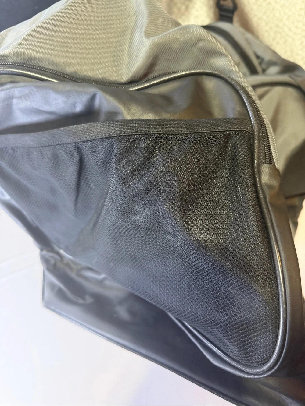 Under Armour Gray and Black Duffel Bag with Shoulder Strap